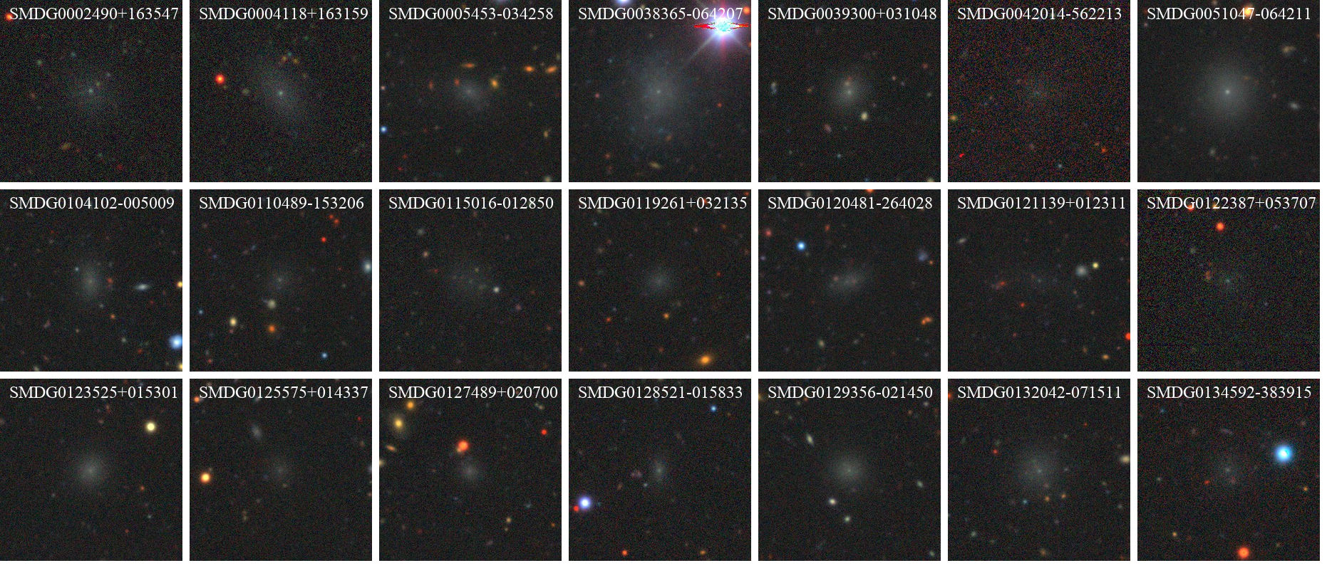 a mosaic of 21 UDGs with NSCs